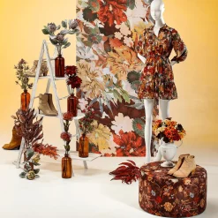 Herbstlicher Dekozweig Lila, 85 Cm