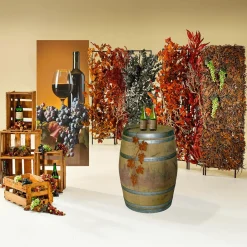 Herbstlicher Dekozweig Rot, 85 Cm