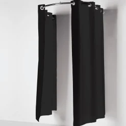 Hänge-Umkleidekabine Rund Chrom