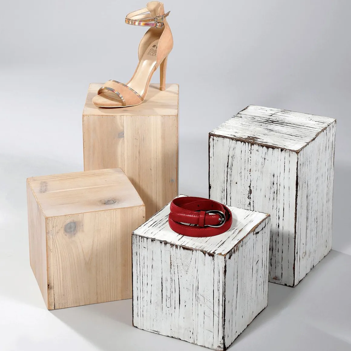 Holz-Minisäulen Set Natur