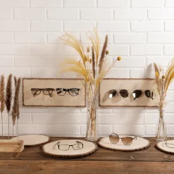 Holzscheibendisplay Bedruckt 18 X 40 Cm