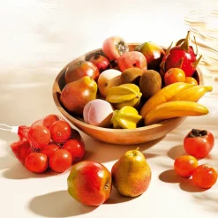 Khaki Lebensmittel-Attrappe, Pack à 3 Stück