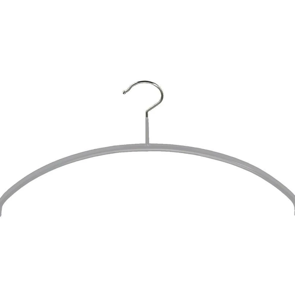 Kleiderbügel Anti-Rutsch 36 Cm, Silber, 1 Pack à 10 Stück
