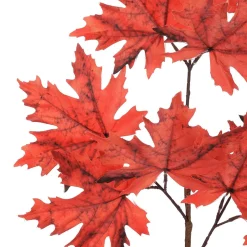 Künstliche Ahornzweige 2 Stück, Orange, 75 Cm