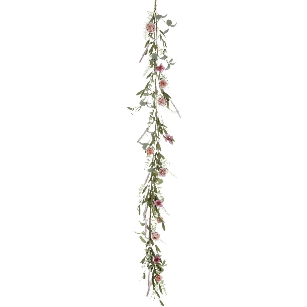 Künstliche Eukalyptus-Rosen-Girlande 183 Cm