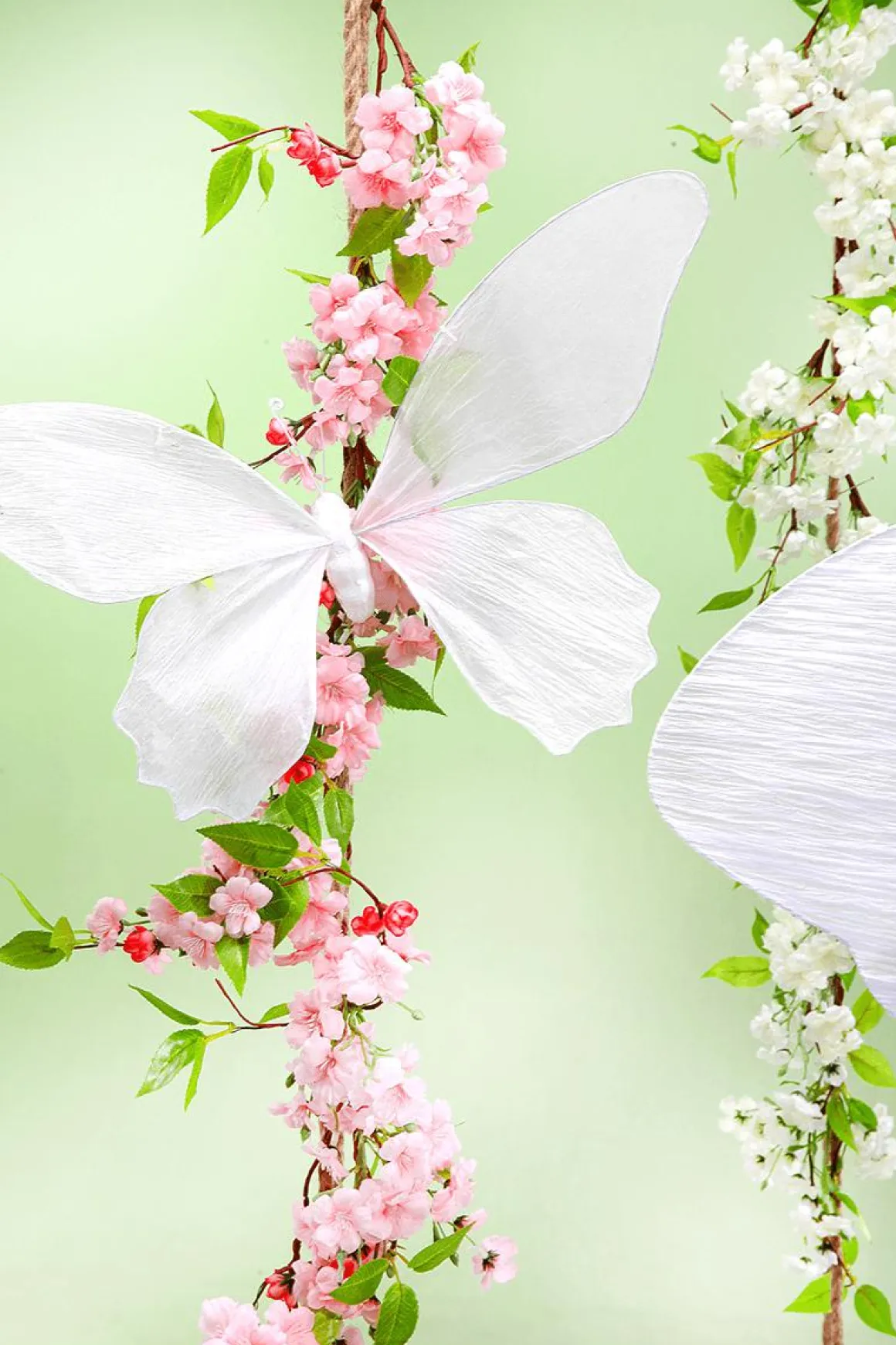 Künstliche Kirschblüten-Girlande Rosa, 110 Cm