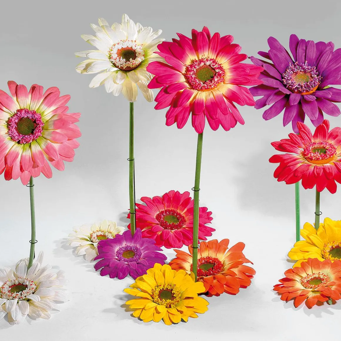 Künstliche Riesen-Gerbera Rosa, 120 Cm