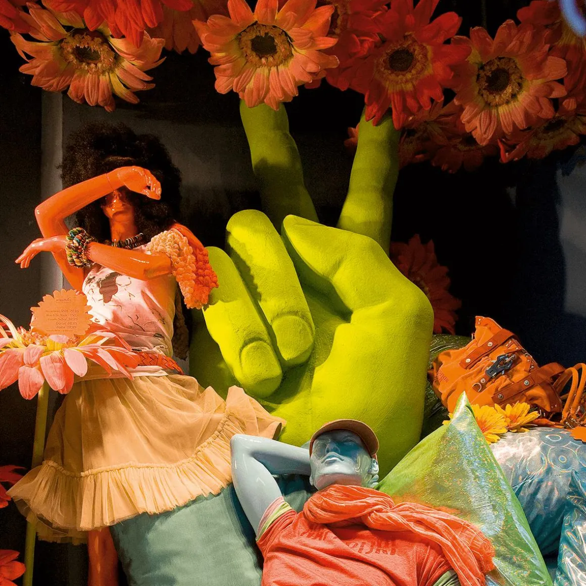 Künstliche Riesen-Gerbera Rosa, 120 Cm