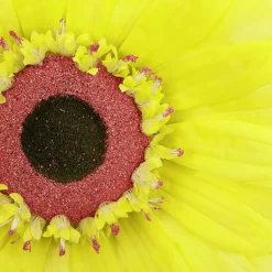 Künstliche Riesen-Gerbera-Blüte Gelb, 45 Cm Ø
