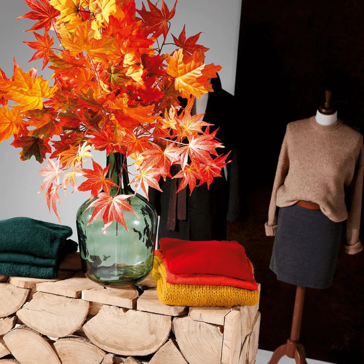 Künstlicher Ahornzweig, 80 Cm