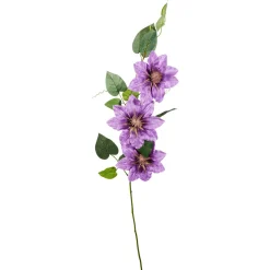 Künstlicher Clematis-Zweig Lila, 80 Cm