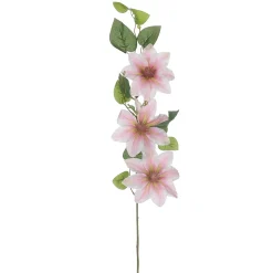 Künstlicher Clematis-Zweig Rosa, 80 Cm