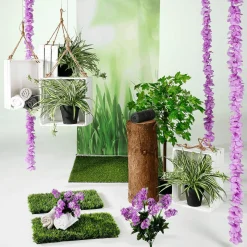 Künstlicher Flieder-Blumenstrauß 12 Blüten 48 Cm Hoch, 25 Cm Ø