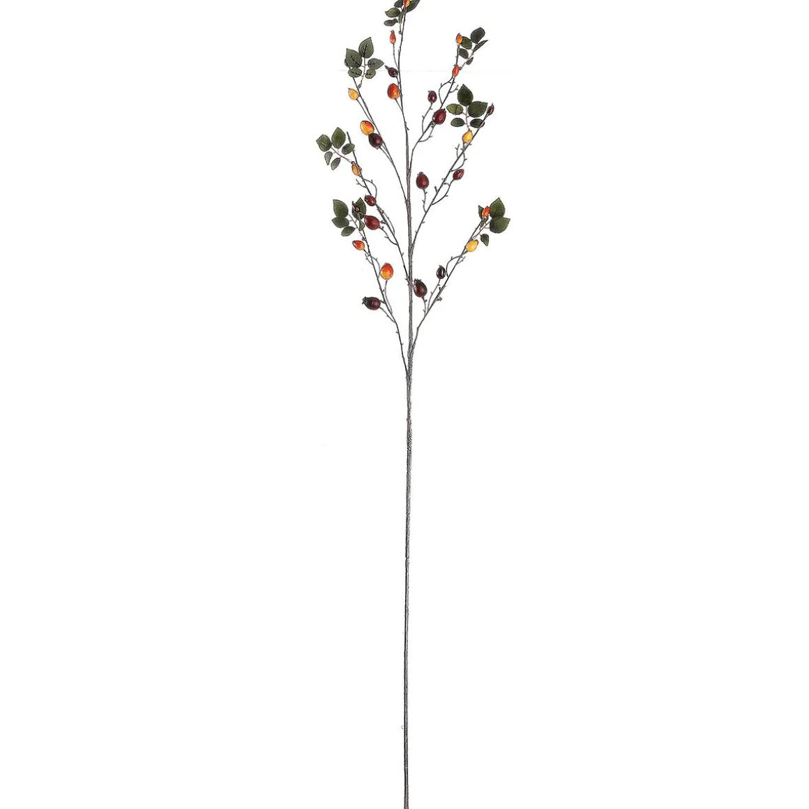 Künstlicher Hagebutten-Zweig 95 Cm Rot