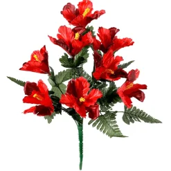 Künstlicher Hibiskus-Blumenstrauß, 46 Cm