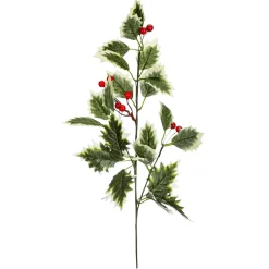 Künstlicher Ilexzweig Mit Beeren, Pack á 2 Stück