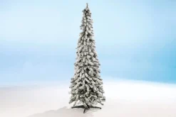 Künstlicher, Schmaler Tannebaum, Beschneit 150 Cm