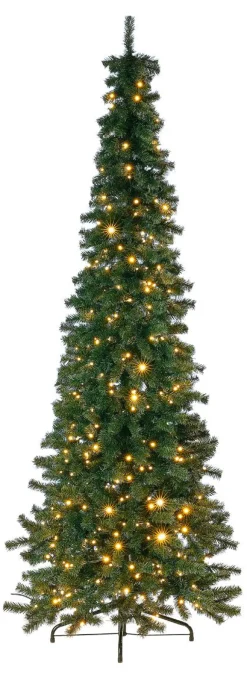 Künstlicher, Schmaler Tannebaum Mit LED 210 Cm