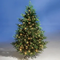 Künstlicher Spritzguss-Weihnachtsbaum Rottanne Mit LED 180 Cm