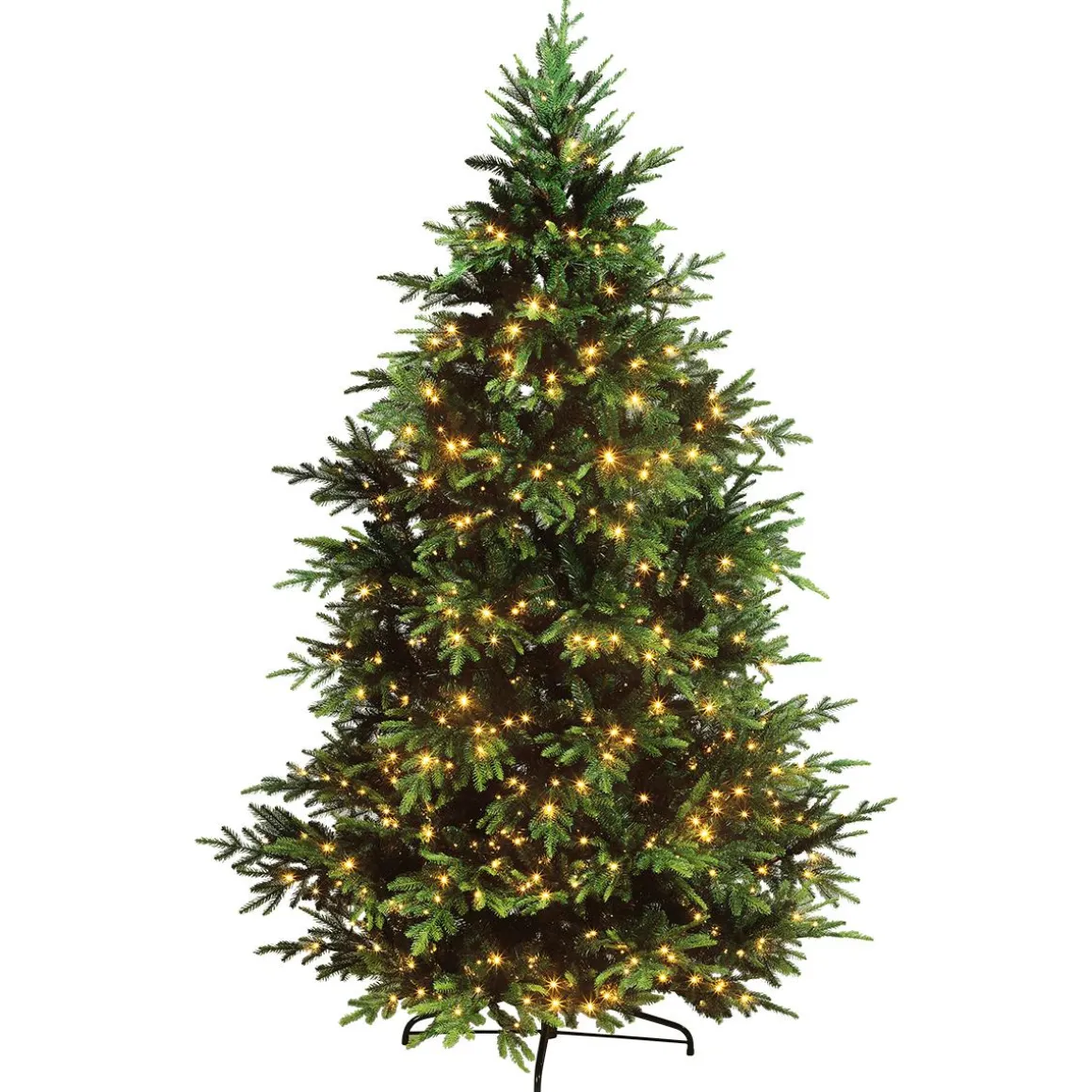 Künstlicher Spritzguss-Weihnachtsbaum Rottanne Mit LED 240 Cm