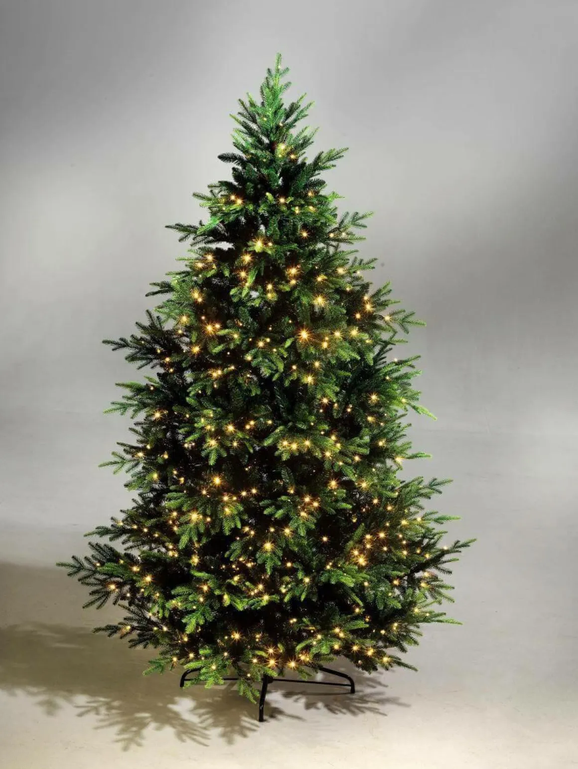 Künstlicher Spritzguss-Weihnachtsbaum Rottanne Mit LED 240 Cm