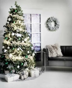 Künstlicher Weihnachtsbaum Weißtanne Mit LED 180 Cm