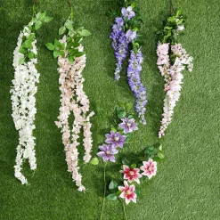 Künstlicher Zweig Wisteria Laburnum, 140 Cm, Lila