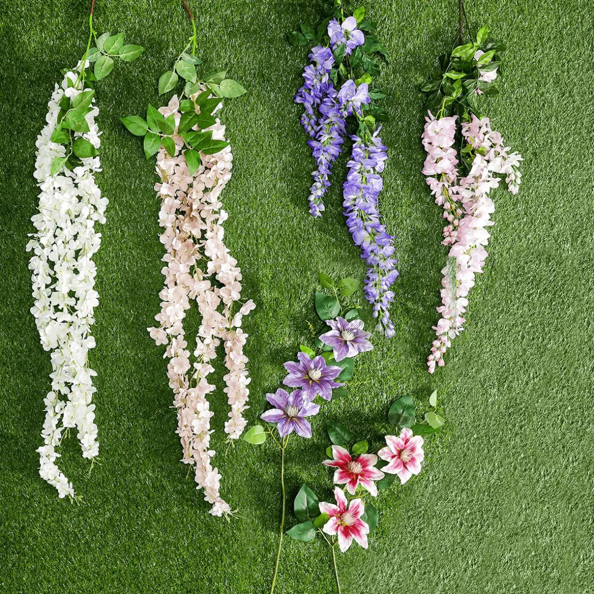 Künstlicher Zweig Wisteria Laburnum, 140 Cm, Lila