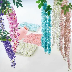 Künstlicher Zweig Wisteria Laburnum, 140 Cm, Lila