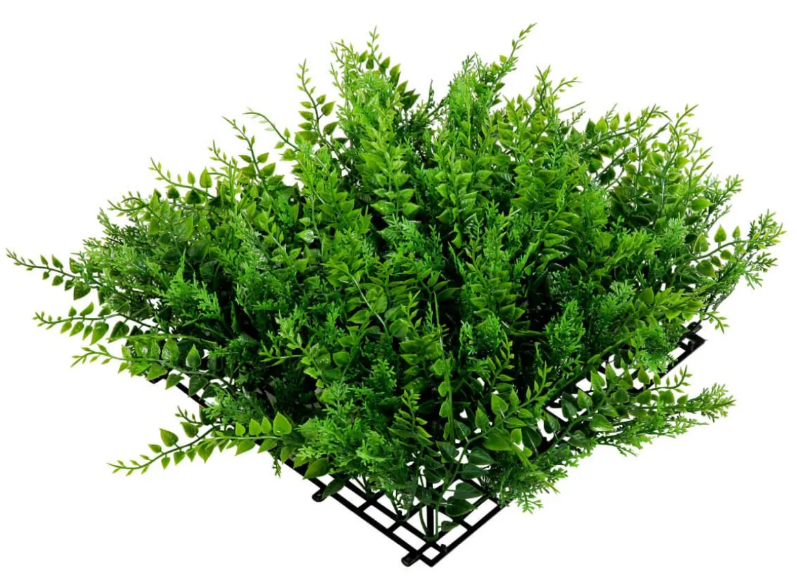 Künstliches Premium Farn-Eukalyptus-Paneel, 25 X 25 Cm