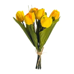 Künstliches Tulpen-Bouquet Gelb, 30 Cm