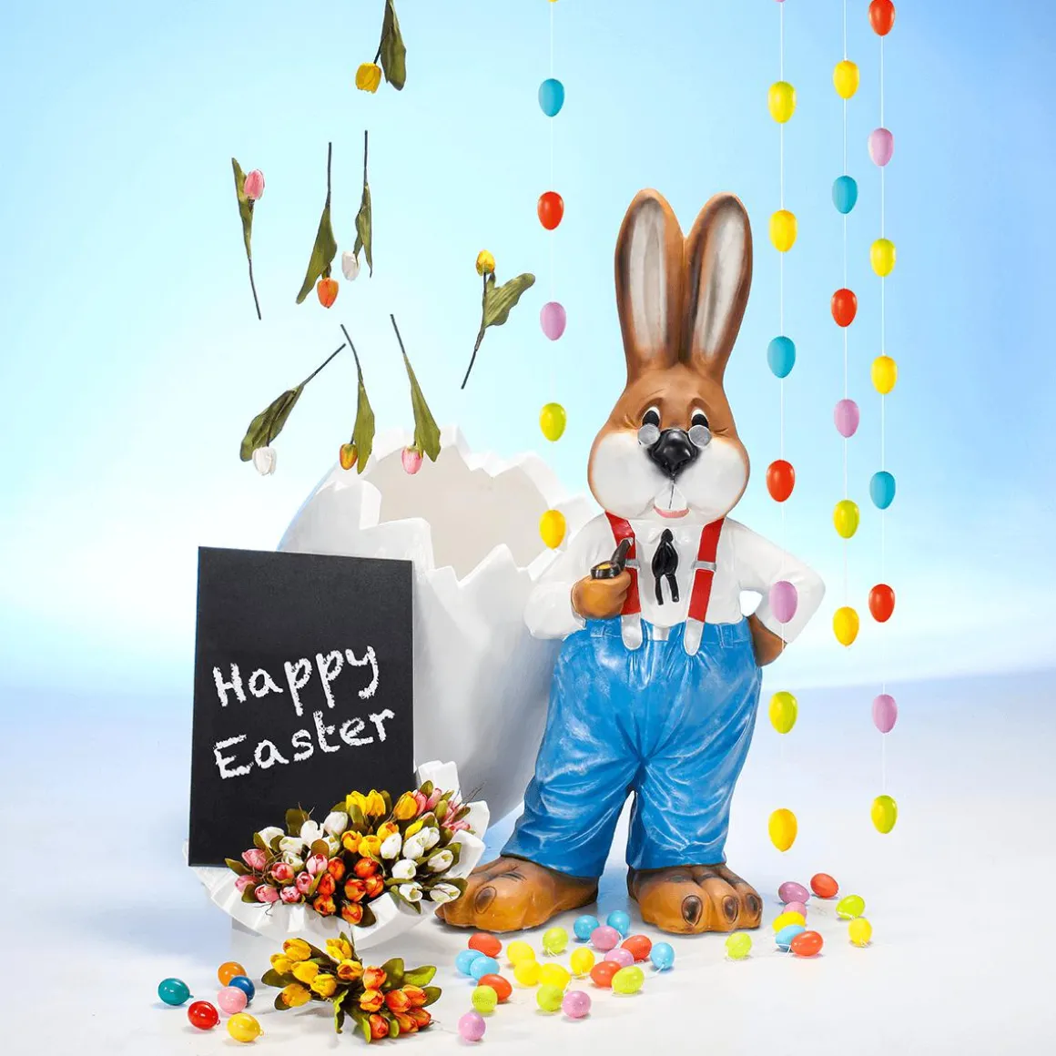 Künstliches Tulpen-Bouquet Gelb, 30 Cm