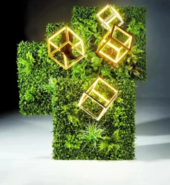 Künstliches Wand-Paneel Farn Mix, 1 X 1 M