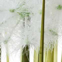 Kunstgras Mit Pusteblumen, Im Schwarzen Topf 70 Cm