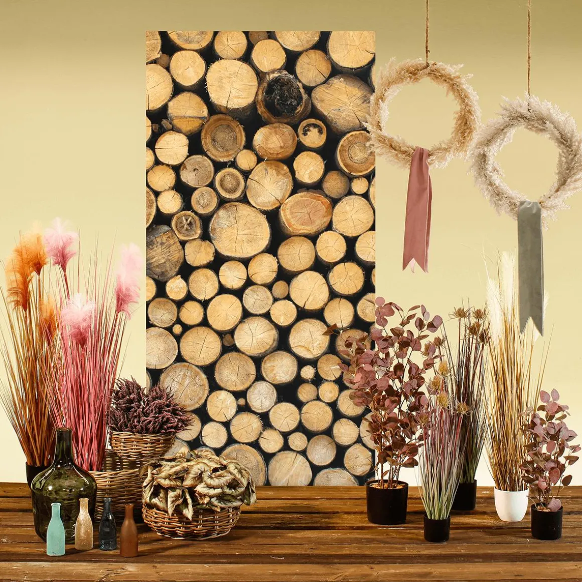 Kunstpflanze Schilfgras Im Topf, 110 Cm