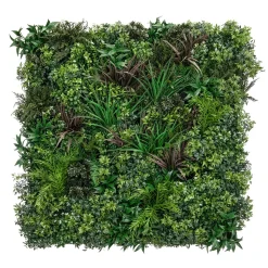 Kunstpflanzenpaneel MIX Schwer Entflammbar B1, 1 X 1 M