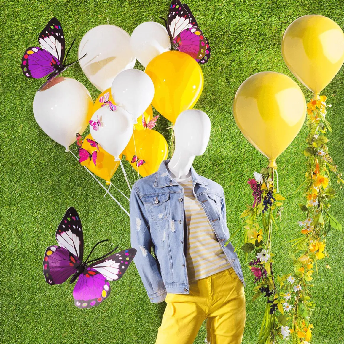 Kunststoff-Ballon Gelb 28 Cm Ø