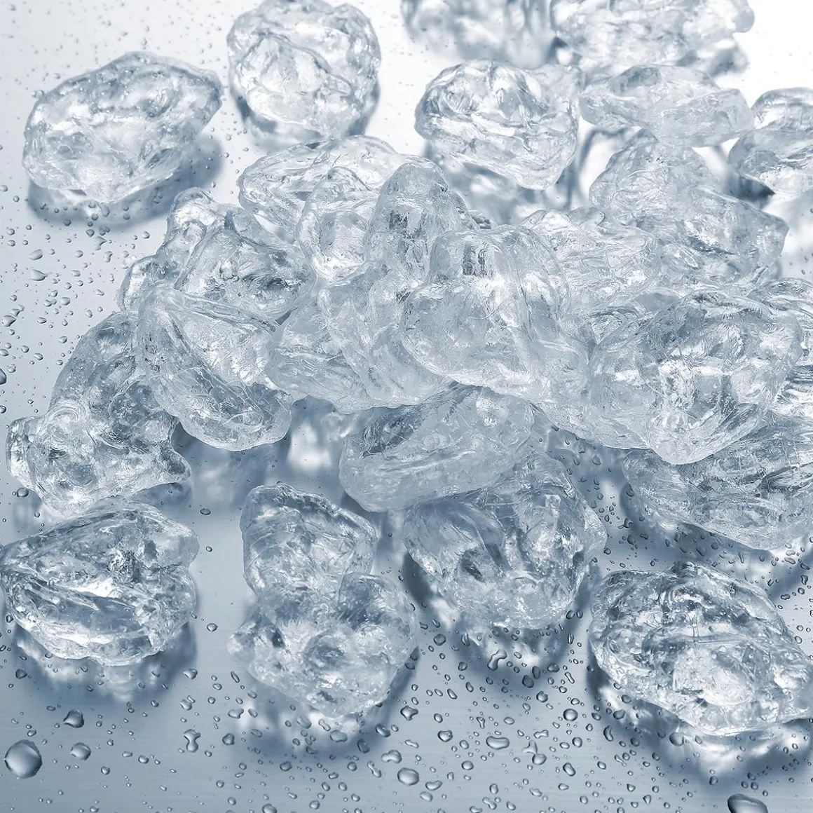 Kunststoff-Eisbrocken Lebensmittelecht, 50 Stück