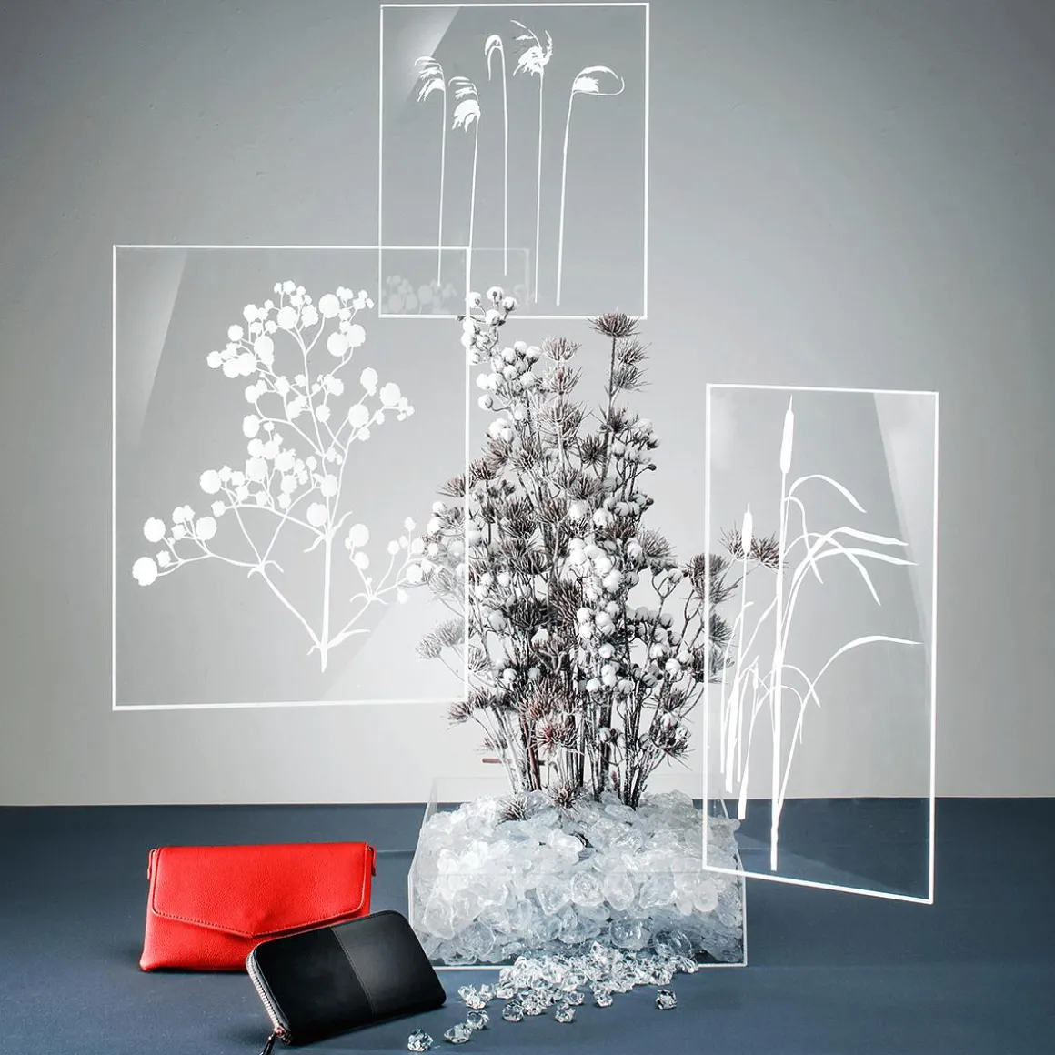 Kunststoff-Eisbrocken Lebensmittelecht, 50 Stück