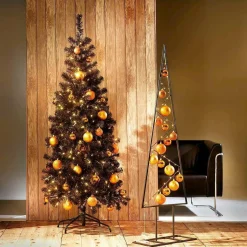 Kupferne, Matte Weihnachtskugeln Aus Schwer Entflammbarem Kunststoff, 6 Cm Ø – 24 Stück