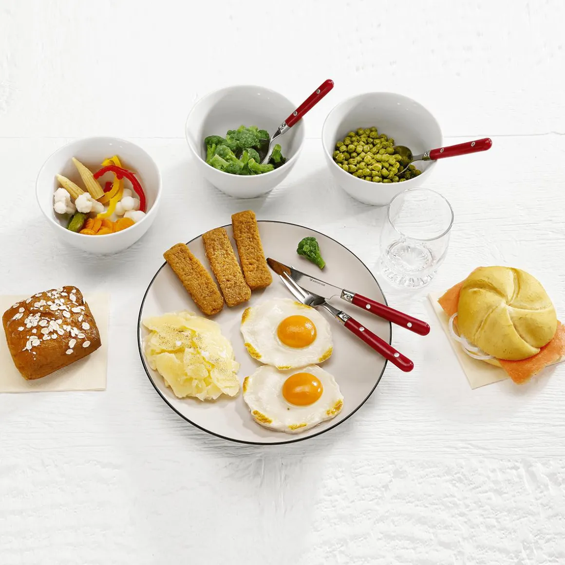 Lachs-Semmel Lebensmittel-Attrappe 13 Cm