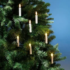 LED Deko Kerzen Creme/warmweiß 10 Cm