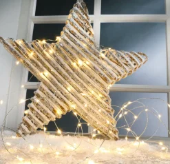 LED Draht Lichterkette Für Außen, 10 M, Silber