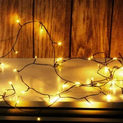 LED Draht-Lichterkette Twinkle Für Außen, 10 M, Schwarz