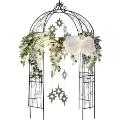 LED Eiszapfen-Tannengirlande Beschneit, 270 Cm