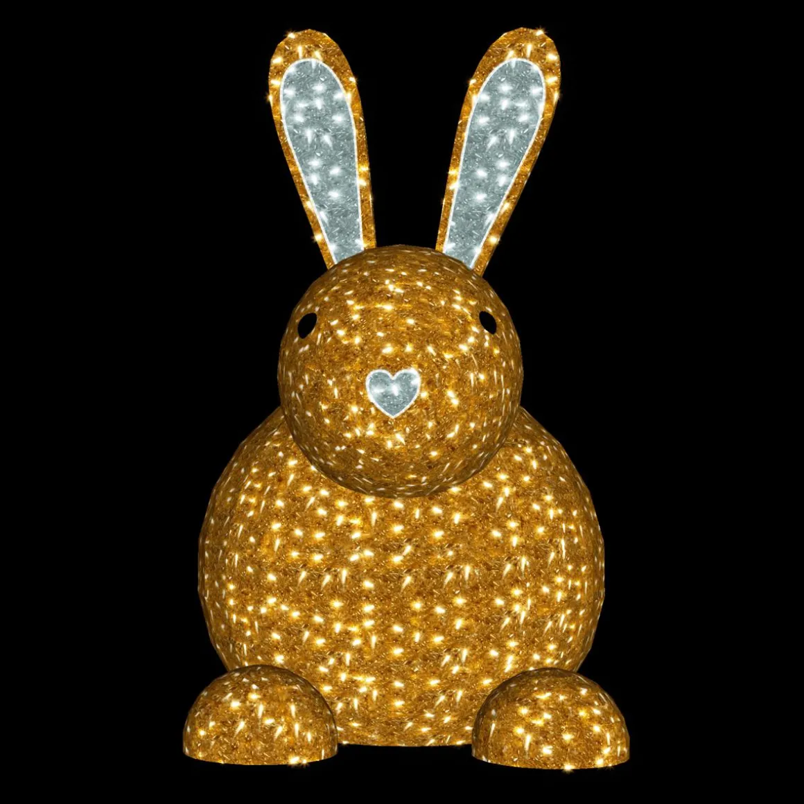 LED Hase Sitzend Für Außen 180 X 130 Cm