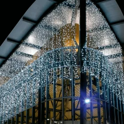 LED Lichtvorhang Blinkend Für Außen, 100 Cm