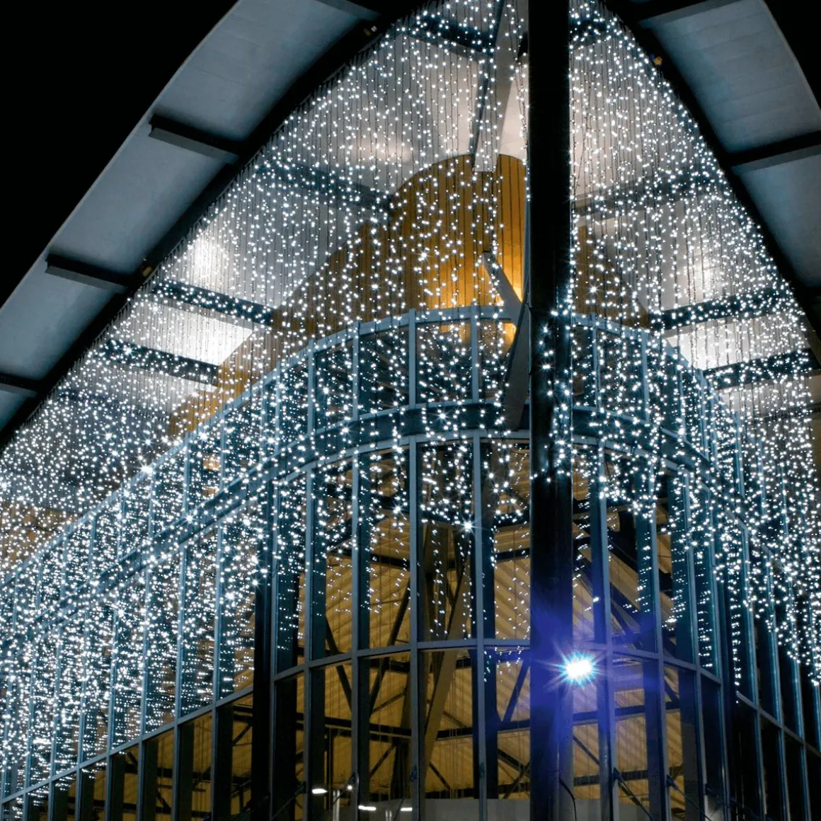 LED Lichtvorhang Blinkend Für Außen, 100 Cm