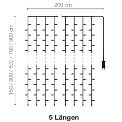 LED Lichtvorhang Für Außen, 500 Cm