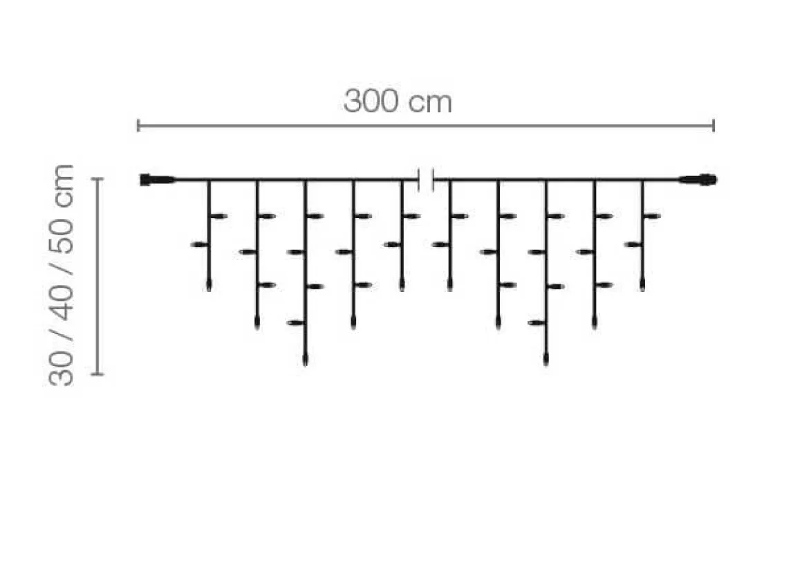 LED Profi Icicle-Light System IP20 300 X 50 Cm Ohne Zuleitung